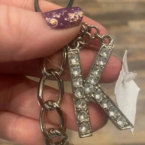 Steve Madden Initial K Metal Link Belt New NWT Small Medium